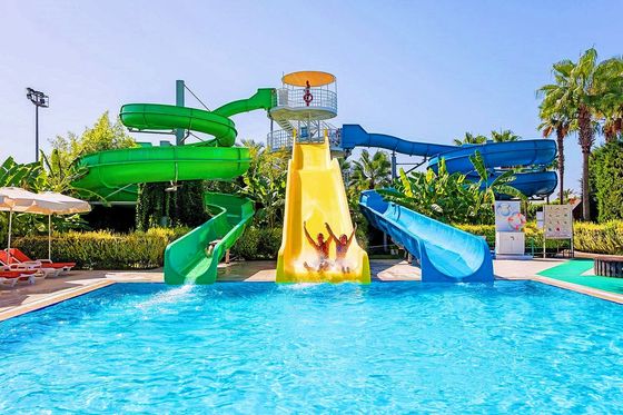 Harga yang bagus Taman Air Game Hiburan Air Anak-anak bermain Peralatan Serat Kaca Slide Set on line