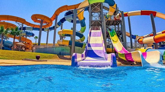 Harga yang bagus Outdoor Children Aqua Amusement Park Kolam renang Fiberglass Water Slide Produsen on line