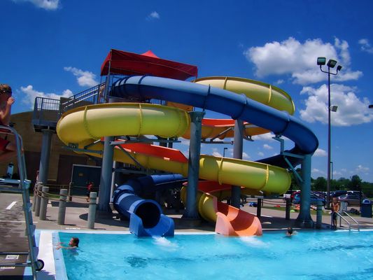 Taman air Taman bermain air anak Peralatan permainan musim panas Aqua Slide