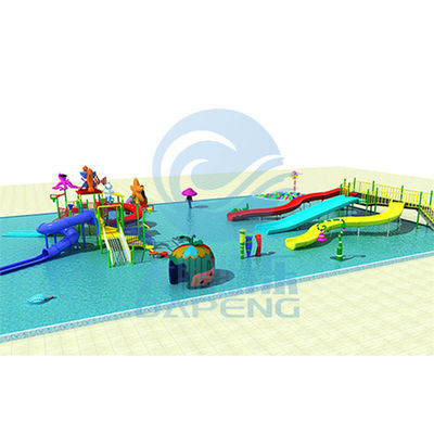 Harga yang bagus Taman Hiburan Air Luar Ruang Taman bermain Anak Fiberglass Slide Group on line