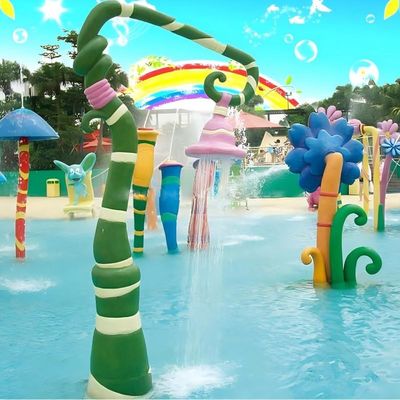 Harga yang bagus Anak-anak Peralatan taman bermain ruangan Kolam renang Air Splash Pad Glory Flower untuk anak-anak on line