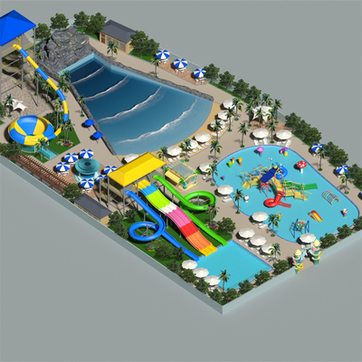Harga yang bagus Pabrik Peralatan Water Park Dapeng Menyediakan Desain Taman Air Ukuran Sedang 4000 SQM dengan Panduan Pemasangan di Lokasi on line