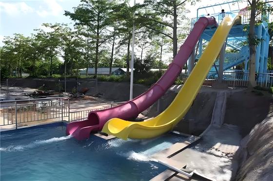 Fiberglass Water Play Equipment Slide Pool Swim Outdoor Water Slides Produsen Mesin Hiburan Slide Barrel Slide Terbuka
