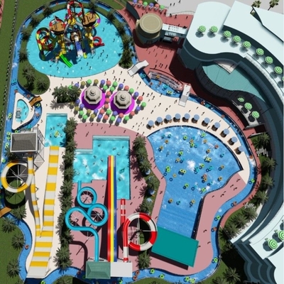 Harga yang bagus Outdoor Fiberglass Water Park Slide for Kids and Adults on line