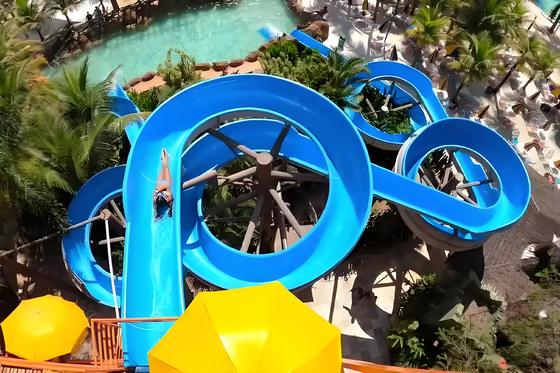 Harga yang bagus Summer Hot Selling Large-Scale Water Park Slide Fiberglass Spiral with Design Service Water Play Equlpment One-year Warranty on line