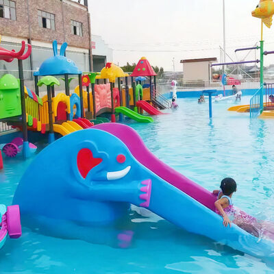 Harga yang bagus Peralatan Bermain Air Fiberglass Baja Galvanis untuk Taman Air Kolam Renang Fitur Air Darat Dangkal Garansi 1 Tahun on line