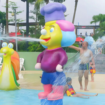 Harga yang bagus Water Splash Pad Fiberglass Peralatan bermain air untuk anak-anak Taman hiburan on line