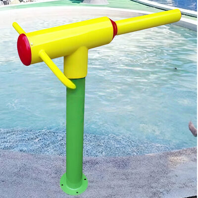 Commercial Colorful Galvanized Steel Water Gun Outdoor Water Park Splash Pad Features