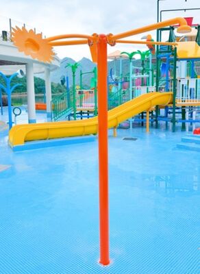 kualitas Semprotan Air Bunga Matahari Stainless Steel Memiliki Bentuk Tidak Beraturan Untuk Aqua Park Splash Pad Dan Kolam Anak pabrik