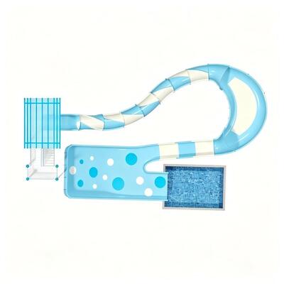 Large New Model Standardized Fiberglass Water Slide For Commercial Outdoor Aqua Theme Park