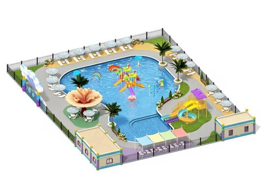 Harga yang bagus 2000 meter persegi Slide air taman air Untuk dijual Desain kustom Taman hiburan Produsen on line
