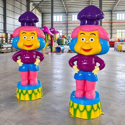 kualitas Peralatan Bermain Air Fitur Semprotan Hewan Fiberglass Warna Kustom Untuk Splash Pad pabrik