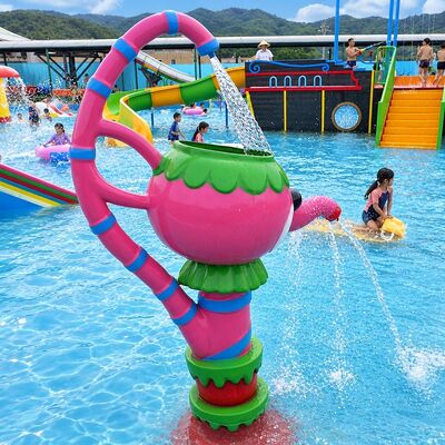 Harga yang bagus Fitur Semprotan Air Hewan Kartun Dengan Jet Interaktif Untuk Splash Pad Fiberglass Custom online