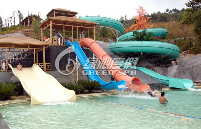 Air ekstrem slide meriam Fiberglass / kereta luncur air Slide untuk anak-anak Aqua Park Slide permainan