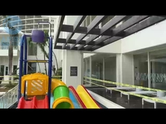 Peralatan bermain air di luar ruangan untuk menuangkan ember, air splash pad untuk dijual