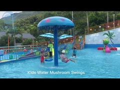 Peralatan Taman Air Anak-anak Permainan kolam renang Serat kaca Air Jamur Swing Set, air splash pad