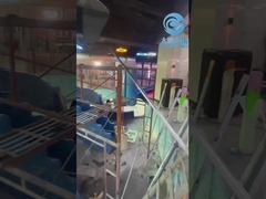 Anak-anak slide air serat kaca mini, Octopus slide air untuk anak-anak, Indoor taman air naik