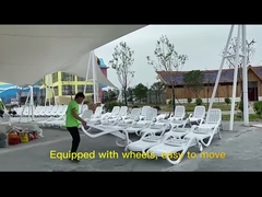 Aksesoris kolam renang halaman, Leisure Portable Folding Sun Lounger, kolam renang