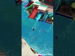 Taman hiburan Perjalanan, Peralatan bermain besar di atas kolam renang bawah tanah Slide, pemasok slide serat kaca