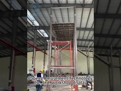Fiberglass water slide supplies workshop display, produksi slide air serat kaca