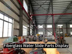 1.5m Tinggi FRP Kolam renang Water Slide Keluarga biru Water Slide Anti karat