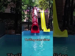 Anak-anak Kolam Ride, Peralatan bermain air Fiberglass Slide, Fiberglass water slide