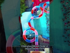 Peralatan taman bermain anak-anak, kolam renang Fiberglass permainan air Ride anak-anak water slide