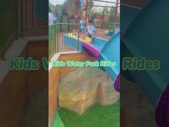 Slide air boomerang kecil anak-anak kolam renang serat kaca, anak-anak Slide air serat kaca