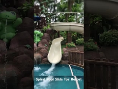 OEM Anak-anak Taman Air Play Pool Serat kaca Slide, Komersial Kolam Renang Amusement Rides